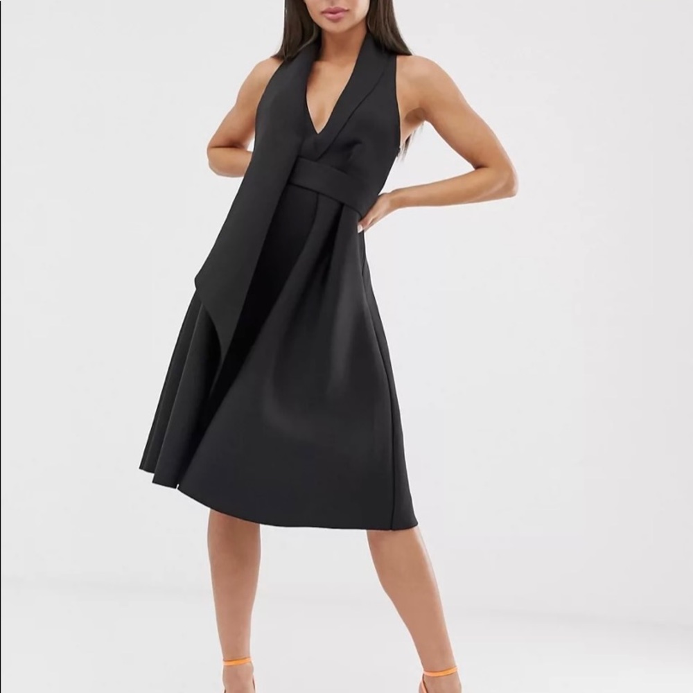 ASOS faux wrap scuba dress size 12